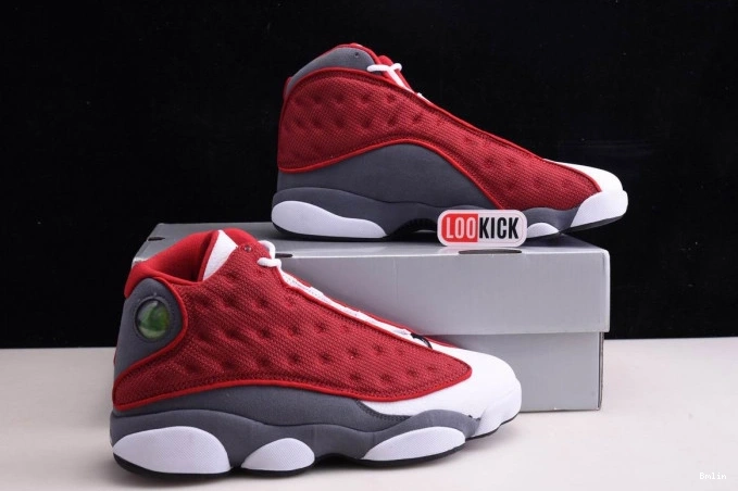 Bmlin Shoes 414571-600 Retro 13 Red Jordan Flint Grey Air Gym 0815